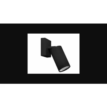 Strühm Manam GU10 foglalatú  fekete fali lámpa