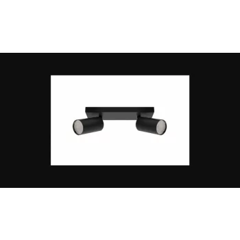 Strühm Manam GU10 foglalatú  2-es fekete mennyezeti lámpa