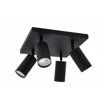 Strühm Manam GU10 foglalatú  4-es fekete mennyezeti lámpa
