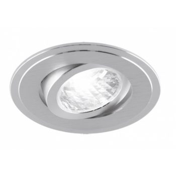   Strühm Alum kör alakú spot keret ezüst  GU10-es foglalattal