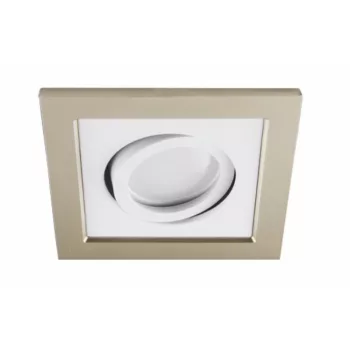   Strühm Borys négyzet alakú spot keret bézs/fehér  GU10-es foglalattal