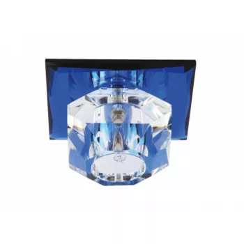   Strühm Nufer kék szögletes süllyesztett lámpatest  G4-es foglalattal