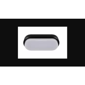   Strühm Aron 12 W-os natúr fehér  fekete mennyezeti lámpa IP65-ös védettségű