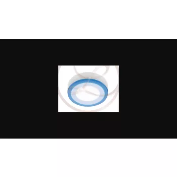   Strühm Alden 6W+3W-os ø145 mm kerek natúr fehér mennyezeti lámpa IP42-es védettségű