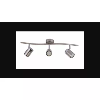   Strühm Olaf króm/matt króm 3-as mennyezeti lámpa  GU10-es foglalattal