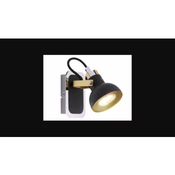 Strühm Mario fekete fali lámpa  GU10-es foglalattal