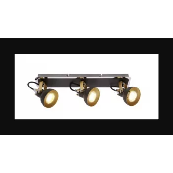   Strühm Mario fekete 3-as mennyezeti lámpa  GU10-es foglalattal