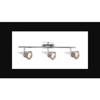   Strühm Tomi króm/fehér 3-as mennyezeti lámpa  GU10-es foglalattal