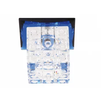   Strühm Lilyum kék szögletes süllyesztett lámpatest  G4-es foglalattal