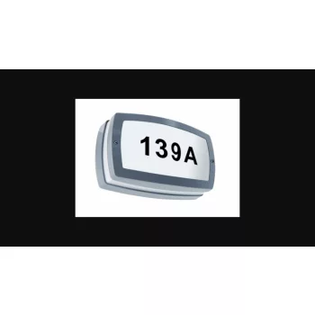   Strühm Solina Led 8 W-os  szürke házszám világító lámpa