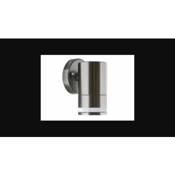   Strühm Taras 130x75 mm matt króm oldalfali lámpa  GU-10-es foglalattal