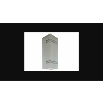   Strühm Keler 250x80 mm matt króm oldalfali lámpa  GU10-es foglalattal