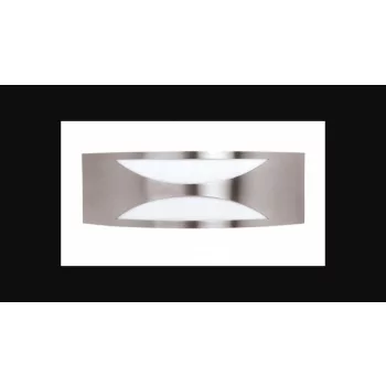   Strühm Mango-3 kültéri matt króm oldalfali lámpatest  E27-es foglalattal