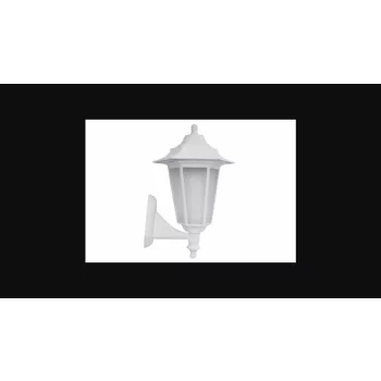   Strühm Begonya 2 fehér kültéri oldalfali lámpa  E27-es foglalattal