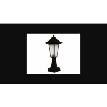   Strühm Begonya 1 fekete kültéri állólámpa  E27-es foglalattal