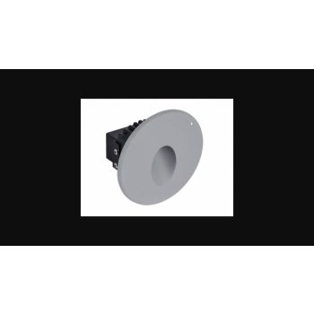   Strühm Azyl Led süllyesztett kör alakú  natúr fehér  szürke LED-es lépcsővilágítás