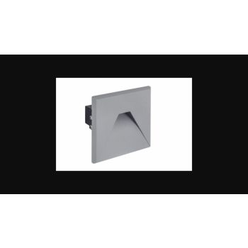   Strühm Kurs D Led süllyesztett négyzet alakú  natúr fehér  szürke LED-es lépcsővilágítás