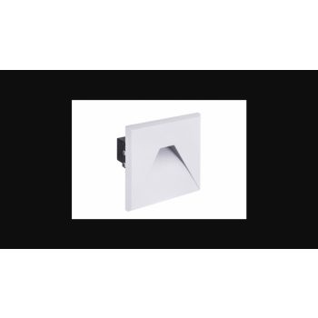   Strühm Kurs D Led süllyesztett négyzet alakú  natúr fehér  fehér LED-es lépcsővilágítás