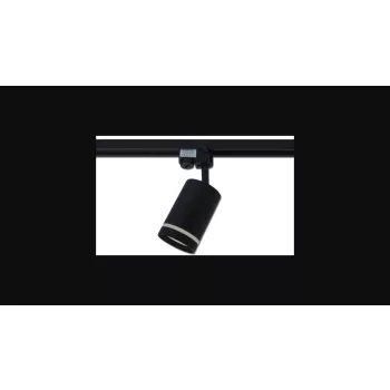   MasterLED Ring sínre szerelhető lámpa GU10-es foglalattal  matt fekete