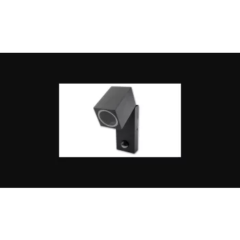   MasterLED Rhino mozgatható fekete oldalfali lámpa  GU10-es foglalattal  mozgásérzékelős