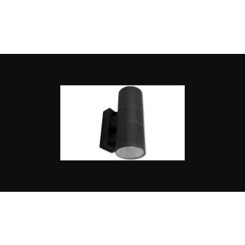 MasterLED Elor fekete oldalfali lámpa  GU-10-es foglalattal