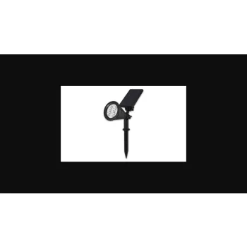   MasterLED Leszúrható  napelemes  2 W-os fekete kerti lámpatest