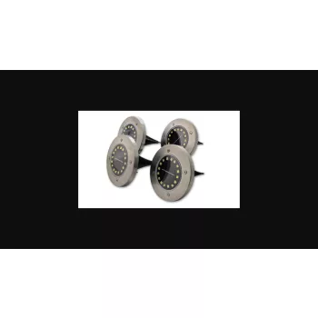   MasterLED Földbe szúrható 1 2 W-os kerek napelemes lámpa 16 SMD