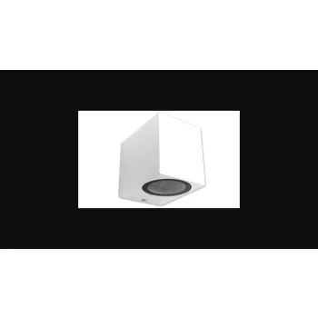   MasterLED Lida 81x92 fehér szögletes oldalfali lámpa  GU10-es foglalattal