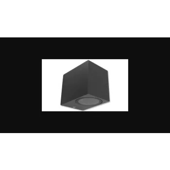   MasterLED Lida 81x92 sötétszürke  szögletes  oldalfali lámpa GU10-es foglalattal