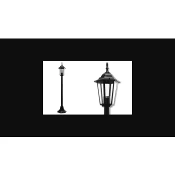   MasterLED Victoria kültéri 105 cm-es fekete állólámpa  E27-es foglalattal