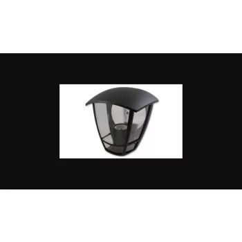   MasterLED Niko fekete kültéri oldalfali lámpa  E27-es foglalattal