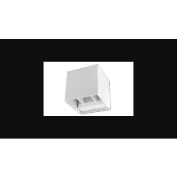 MasterLED Kira 6 W-os fehér szögletes fali lámpa