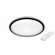 MasterLED Galaxis Apollo 66 W-os  40x4 cm fekete LED távirányítós mennyezeti lámpa