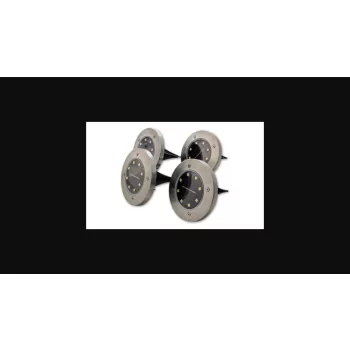   MasterLED Földbe szúrható 0 8 W-os kerek napelemes lámpa 8 SMD