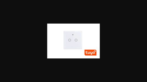 MasterLED Fehér üveg 2 körös WIFI-s érintő villanykapcsoló