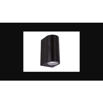   Strühm Gamp C 150x68 mm fekete két irányba világító oldalfali lámpa  GU-10-es foglalattal