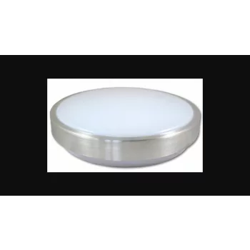   MasterLED Solen Ø330 mm kerek ezüst színű mennyezeti lámpa 2xE27 foglalattal beépített mozgásérzékelővel