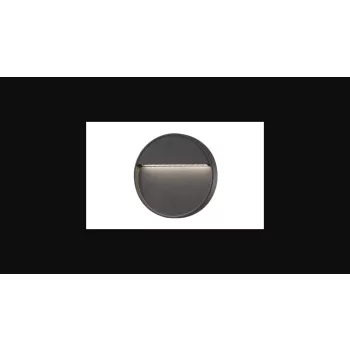   MasterLED Santiago 4 W-os sötétszürke kör alakú oldalfali lámpa