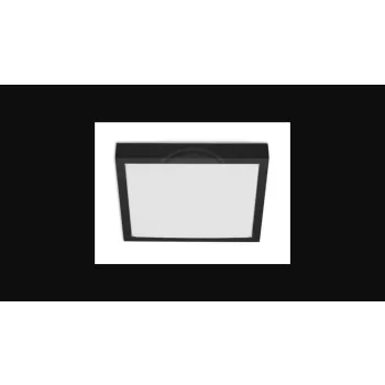   MasterLED Solen 270x270 mm négyzet alakú fekete mennyezeti lámpa 2xE27 foglalattal