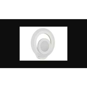 Strühm Orbit C 14 W-os natúr fehér  fehér fali lámpa