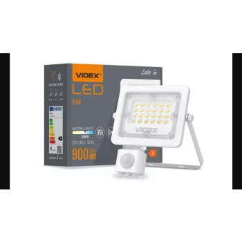   Videx Luka 10 W-os mozgásérzékelős natúrfehér LED reflektor