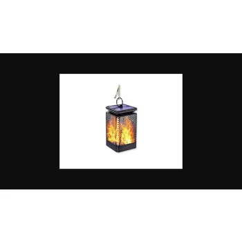 MasterLED Dekoratív napelemes négyzet alakú lánglámpa