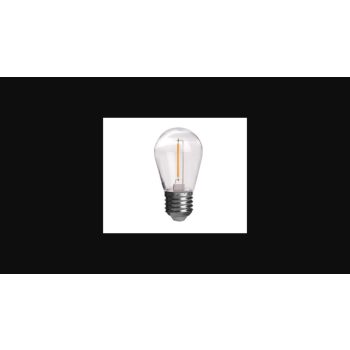   MasterLED ST14 filamentszálas LED izzó  UV álló PC  1W meleg fehér  E27  5 db-os készlet