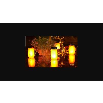 MasterLED Dekoratív napelemes lámpa befőttesüvegben