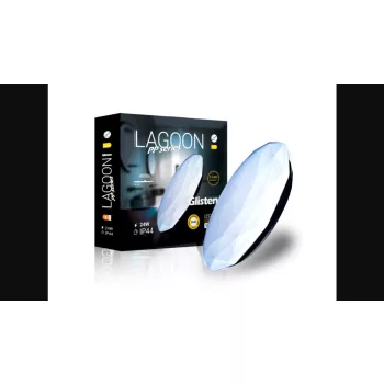   Lagoon PP series Glisten 24 W-os ø390 mm kerek natúr fehér mennyezeti lámpa IP44-es védettségű
