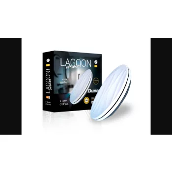   Lagoon PP series Dune 24 W-os ø390 mm kerek natúr fehér mennyezeti lámpa IP44-es védettségű