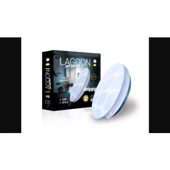   Lagoon PP series Drippy  24 W-os ø390 mm kerek natúr fehér mennyezeti lámpa IP44-es védettségű