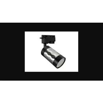   Strühm Piano TRA fekete/ezüst színű sínre szerelhető lámpa  GU10-es foglalattal