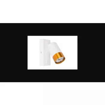   MasterLED Klemens arany/fehér fali lámpa  GU10-es foglalattal