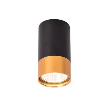   MasterLED Klemens henger alakú fekete/arany keret  GU10-es foglalattal